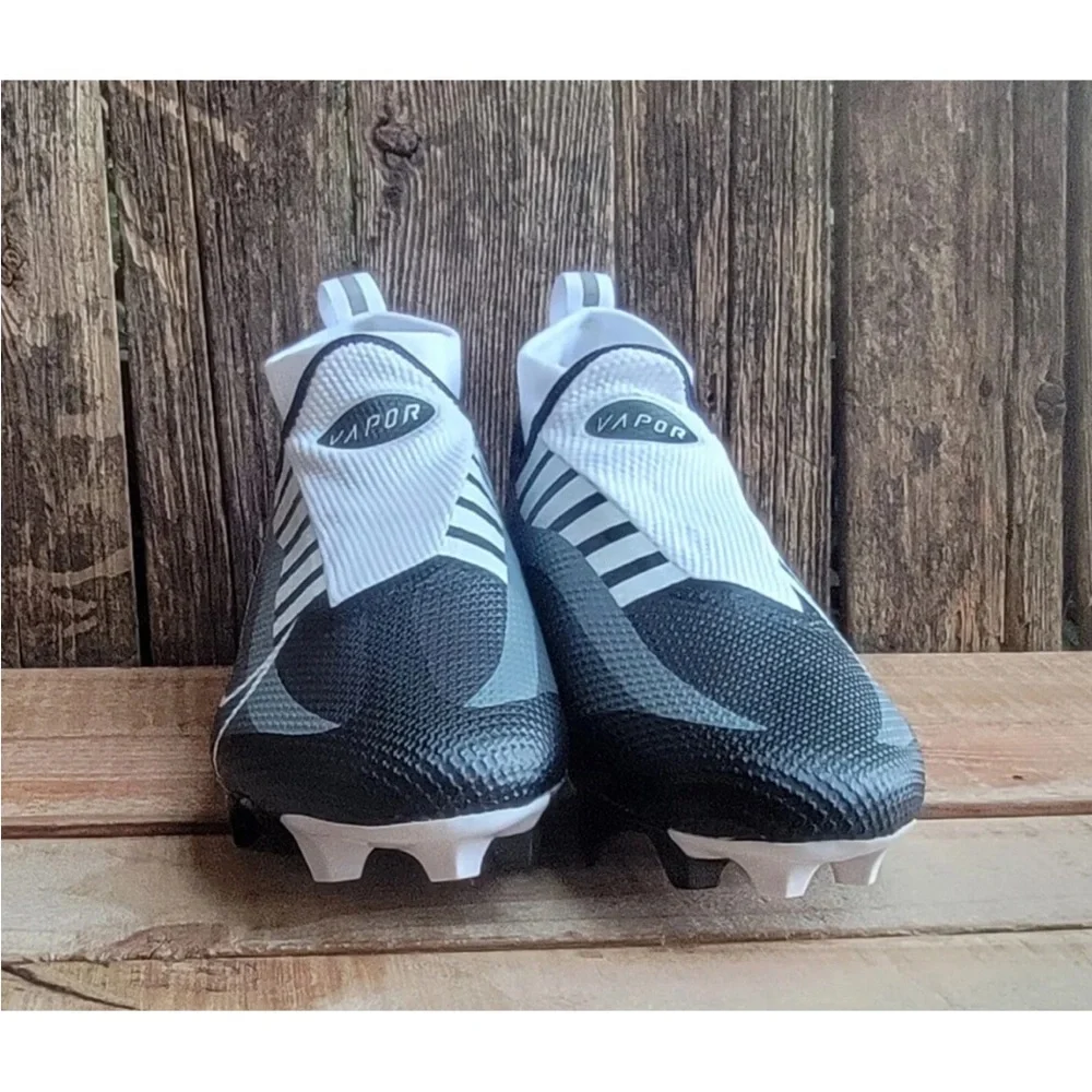 NWT Nike Vapor Edge Pro 360 Black/White Football Cleats Sz 8.5 New No Box‎